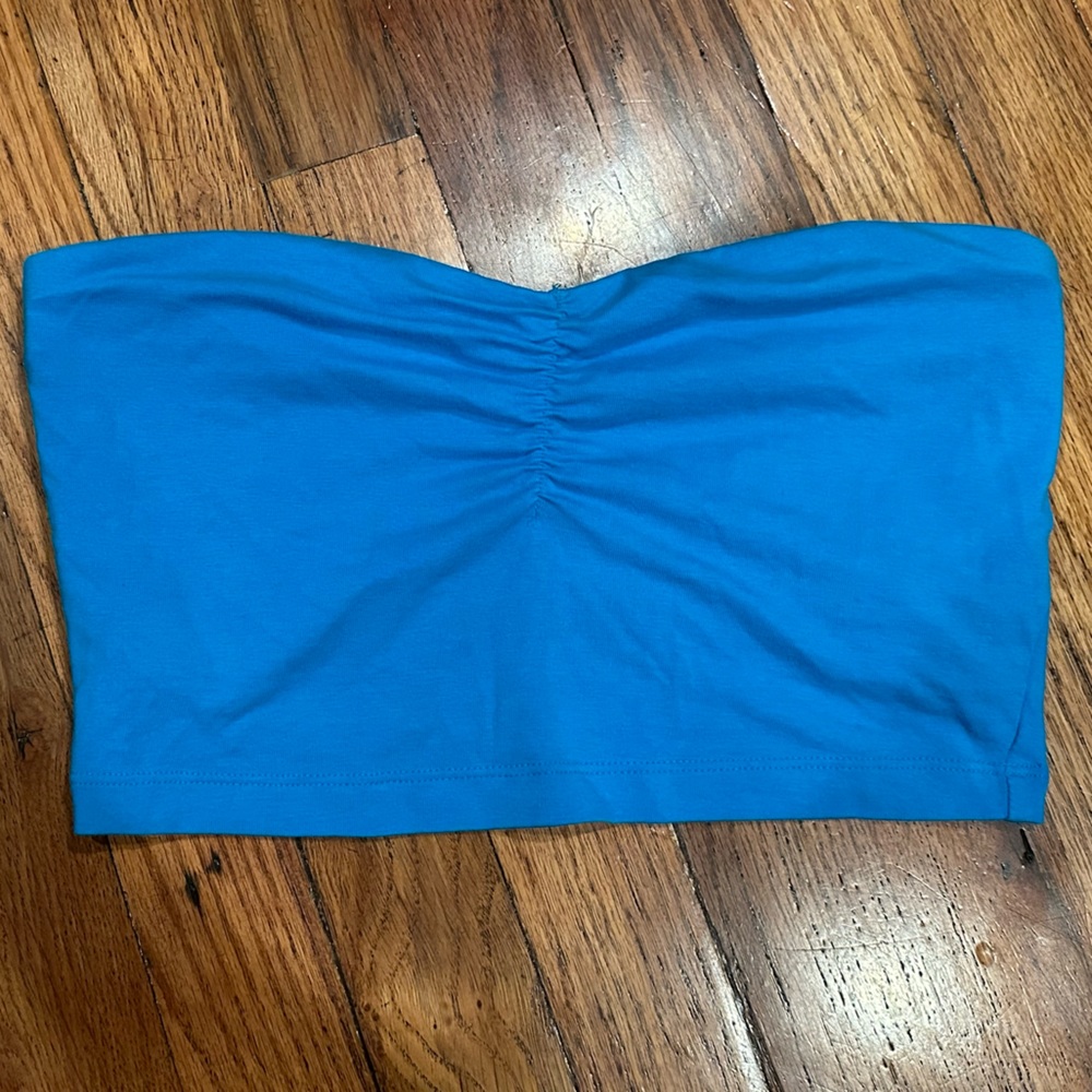 Blue Bandeau Top - Size Small
